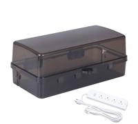 Weatherproof Plug Box - Outdoor Electrical Boxex, Snow Proof Electrical Storage | Box For Outlet, Socket, Extension Lead, Outdoor Use, Garden, Patio, Balcony, Driveway, Campsite, Industrial Applicatio