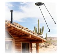 Weatherproof Roof Chimney Supports Bracket with Screws, Stainless Steel Brackets for Wood Stove Pipe, Easy to Install(Hoop Dia - 6 11/16"(170mm))