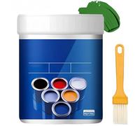 Weatherproof Rust Converter Paint for Metal, 4-in-1 Rust Remover for Metal Primer, Universal Quick Drying Rust Remover for Automotive Renovation with Brush, for Various Metals (Green)