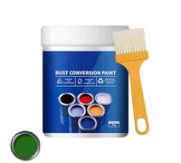 Weatherproof & Rustproof Conversion Paint for Metals, Water-Based Rust Converter & Primer, 4 in 1 Rust Paint for Metal,Includes Brush (Green)