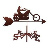 Weathervanes Farm Scene Weather Vane Indicatore di direzione del vento Weathercock Indicatore del vento in acciaio inossidabile Strumenti di misurazione durevoli per cortile all'aperto prati