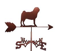 Weathervanes Farm Scene Weather Vane Indicatore di direzione del vento Weathercock Indicatore del vento in acciaio inossidabile Strumenti di misurazione durevoli per cortile all'aperto prati