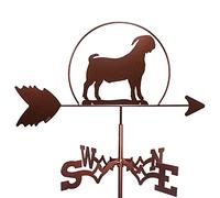Weathervanes Farm Scene Weather Vane Indicatore di direzione del vento Weathercock Indicatore del vento in acciaio inossidabile Strumenti di misurazione durevoli per cortile all'aperto prati