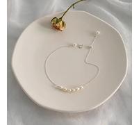 WEAV Cavigliere da Donna in Vero Argento Sterling 925 con Gioielli di Perle d'Acqua Dolce Naturali per Regalo Ai Piedi