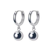 WEAV Nuovi Orecchini A Cerchio in Argento Sterling 925 con Palline Grandi per Le Donne Accessori di Alta Gioielleria in Stile Orecchino Semplice