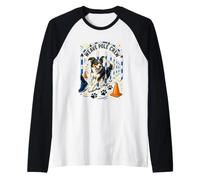 Weave Pole Crew Agility Canina, Paletti a Slalom, Impronte Maglia con Maniche Raglan