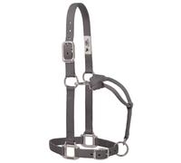 Weaver Leather 35-7376-GH - Cavezza Regolabile in Nylon con ferramenta cromata, in rafite, Cavallo Grande da 2,5 cm