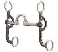 Weaver Leather 4-5/8" Pony Bit, Correction Mouth, Buffed Black, Unisex, Nero lucidato, 4-5/8-inch Mouthpiece