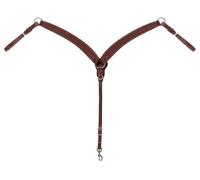Weaver Leather Barbed Wire Contoured Breast Collar, Marrone