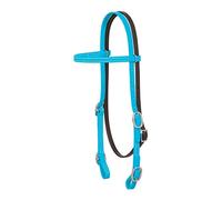 Weaver Leather Brahma Webb Browband Headstall, 35-1993-HB, Hurricane Blue, Cavallo