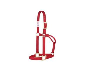 Weaver Leather Capezza Non Regolabile (Rosso, Cavallo Medio/pescaggio annuale)