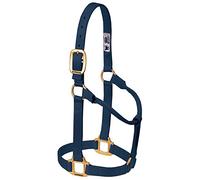 Weaver Leather Cavezza per cavallo in nylon, non regolabile, taglia media, colore blu navy