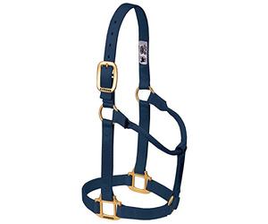 Weaver Leather Cavezza per cavallo in nylon, non regolabile, taglia media, colore blu navy