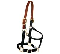 Weaver Leather, Cavezza Regolabile in Nylon per Cavalli, Misura M, Colore Nero