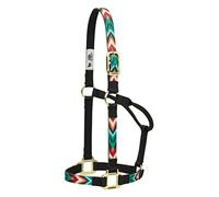 Weaver Leather Chevron - Cavezza in Nylon, Non Regolabile, Nero/Multicolore, L