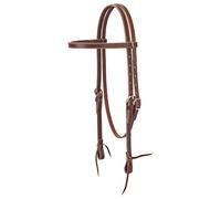 Weaver Leather Cinghia di Cuoio, testiera con frontalino in Pelle, 1,5 cm