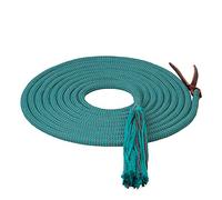 Weaver Leather EcoLuxe - Mecate rotonda in bambù, 1,27 cm x 56 m, turchese/carbone