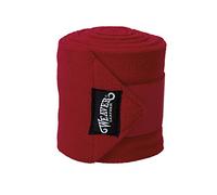 Weaver Leather, Fasce per Zampe per Cavalli, Colore Rosso, Confezione da 4