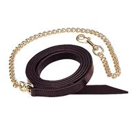 Weaver Leather Guinzaglio monostrato con catena, mogano, 2,8 m