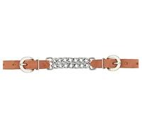 Weaver Leather Harness Leather Double Flat Link Chain Curb Strap, 30-1350, Russet, 4 1/2 Inches