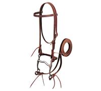 Weaver Leather Latigo Leather Browband Bridle con Single Cheek Buckle