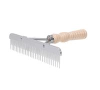 Weaver Leather Livestock 69 - 6026 Weaver Leather Livevstock Fluffer Pettine con Manico e Lama in Acciaio Inox di Legno, Legno/Acciaio Inox