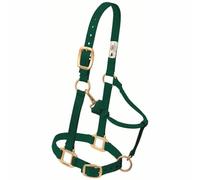 Weaver Leather Original Adjustable Chin And Throat Snap Halter, Taglia Grande Cavallo, Verde Cacciatore