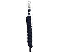 Weaver Leather Poly Lead Rope with Nickel Plated Bull Snap, Navy/Blu/Turchese, 5/20,3 cm x 10 ', Black