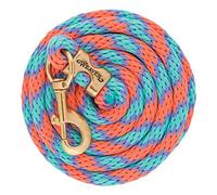 Weaver Leather Poly Lead Rope with Solid Brass 225 Snap, Corallo/Blu Francese/Menta/Lavanda, 5/20,3 cm x 10 ', n/a, Coral/Lavender/Mint