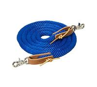 Weaver Leather Poly Roper Reins, Blue
