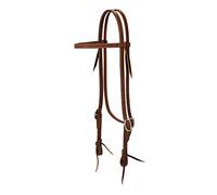 Weaver Leather Protack 5/8" b/BND Hdstl, SS, Testiera in Pelle Unisex, Russet Oliato, Average Horse
