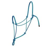 Weaver Leather Silvertip Big Sky Weanling Rope Halter, Blue/Black, L