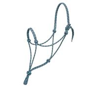 Weaver Leather Silvertip - Cavezza in Corda n. 95, Media, Grigio/Blu Reale/Blu Navy/Turchese