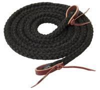 Weaver Leather Silvertip Hollow Braid Roper rein, Black