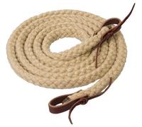 Weaver Leather Silvertip Hollow Braid Trail rein, Tan