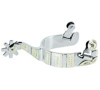 Weaver Leather Sperone d'argento tedesco con incisione da uomo 2 Shan