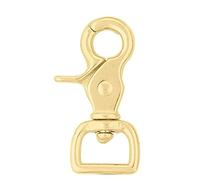 Weaver Leather Square Scissor Snap (Solid Brass), Nickel Plated