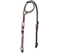 Weaver Leather Stacy Westfall-Showtime Headstall Scorrevole, Colore: Marrone
