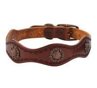 Weaver Leather Sundance Dog Collar, 06-1836-15, Brown, 3/4" x 15"