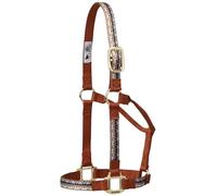 Weaver Leather Weaver Equine Non-Adjustable Patterned Nylon Horse Halter, Cavezza per Cavallo Unisex, Trekking West, Multi/Cannella, Standard