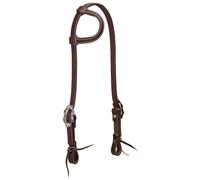 Weaver Leather Work Tack Floral SL/Ear Hdstl, Testiera Scorrevole per Orecchio con ferramenta in Ferro Unisex-Adulto, Floreale Marrone Lucidato, Taglia Unica