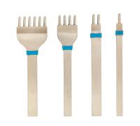 Weaver Leathercraft Supply 67-7252 - Set di scalpelli da cucito a diamante, 5 mm, in acciaio inox, per artigianato in pelle e fai da te