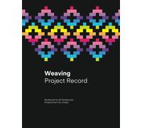 Weaving Project Record: 4-Shaft Weaving journal for 60 Handwoven project to plan and document your pattern, treadling, size, warp, weft. 8.5" x 11" ... draft Gift for Mom, Women, Girl, Birthday