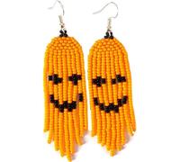 Weavish Orecchini con perline di Halloween per le donne zucca fantasma orecchini pendenti con perline orecchini per feste in costume orecchini festa gioielli regali, Perline di vetro CZ 11/0, Perline
