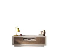 Web Convenienza Base TV con 2 Ante e 1 Cassetto Made in Italy - Credenza Contenitore Collezione Sky per Soggiorno Cucina Ingresso Sala da Pranzo Mobile Design moderno - Cashmere/mercure
