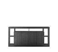 Web Convenienza Madia con 4 Ante - Made in Italy - Credenza Contenitore Collezione Rimini per Soggiorno, Cucina, Ingresso e Sala da Pranzo Mobile Design moderno, originale e spazioso - Nero Frassinato