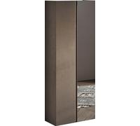 Web Convenienza Scarpiera Moderna Doppia Anta Made in Italy 1 Anta a Specchio e 8 Ripiani - Scarpiera da Ingresso, Soggiorno Camera da Letto - Dimensioni 70x185x35 cm (Bronzo - Mercure)