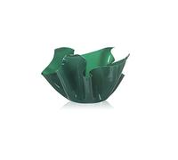 Web Convenienza Vaso di Design Flag in Plexiglass - Small Verde Scuro per Soggiorno, Ingresso, Camera da Letto, Studio, Ufficio e Sala d'Attesa