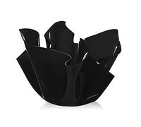 Web Convenienza Vaso di Design in Plexiglass Flag Nero - per Soggiorno, Ingresso, Camera da Letto, Studio, Ufficio e Sala d'Attesa