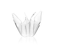 Web Convenienza Vaso di Design in Plexiglass Flag Slim Trasparente - Per Soggiorno, Ingresso, Camera da Letto, Studio, Ufficio e Sala d'Attesa